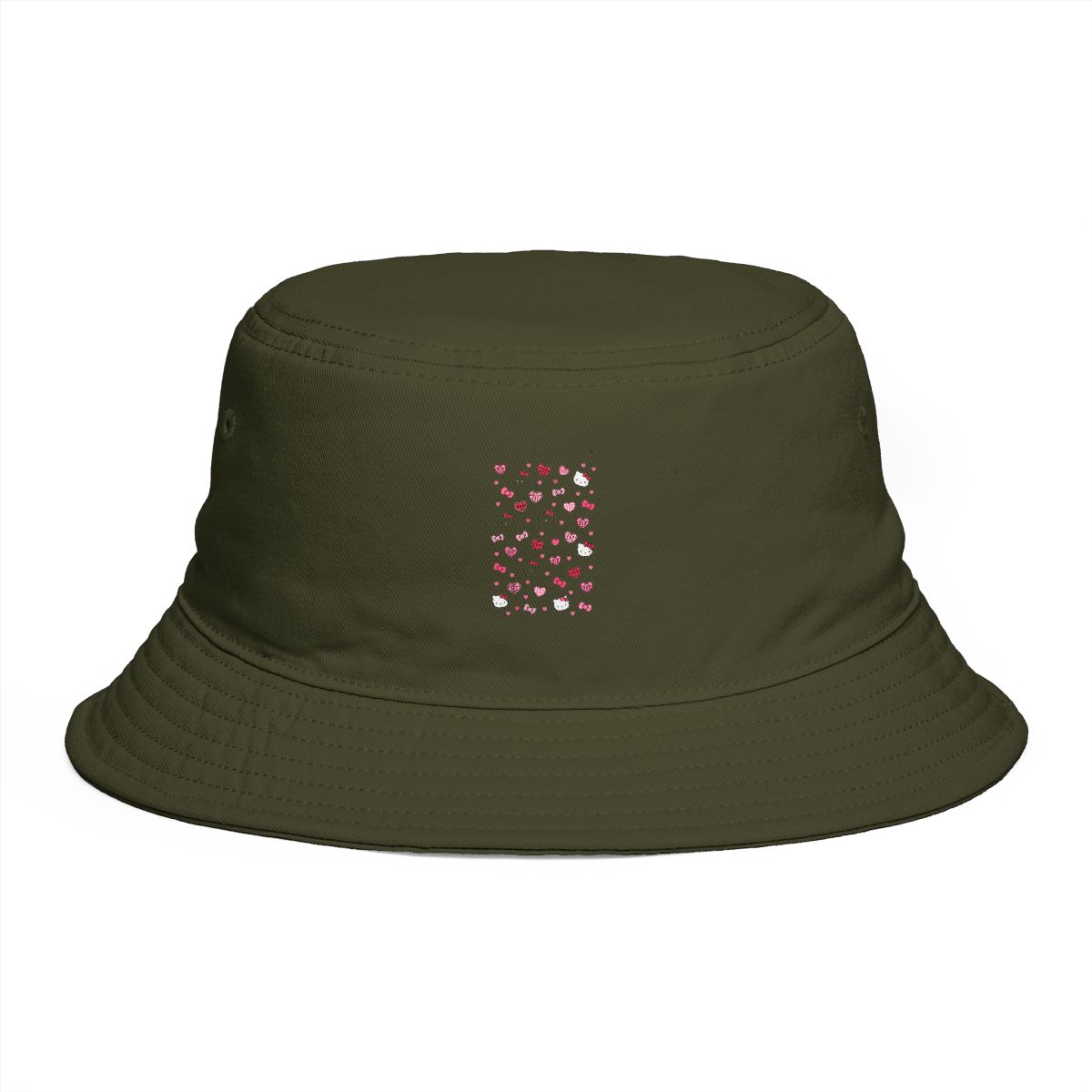 Sassy Woof Sanrio Hello Kitty Gingham Medium Pet Bucket Hat | Witch Hat Atelier - alternate angle 5, merchandise