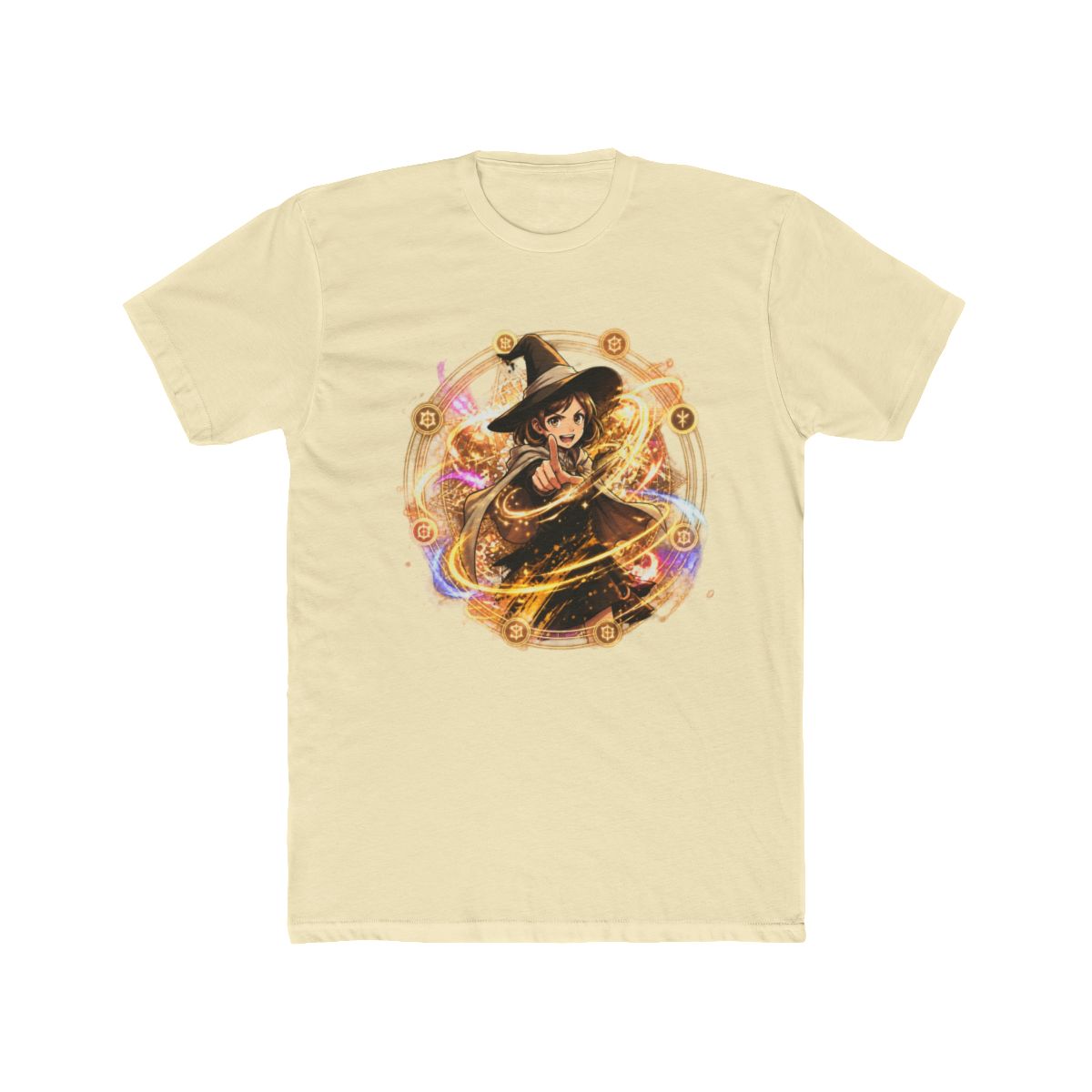 Golden Apprentice Witch - Magic Circle Art T Shirt | Witch Hat Atelier - alternate angle 3, merchandise