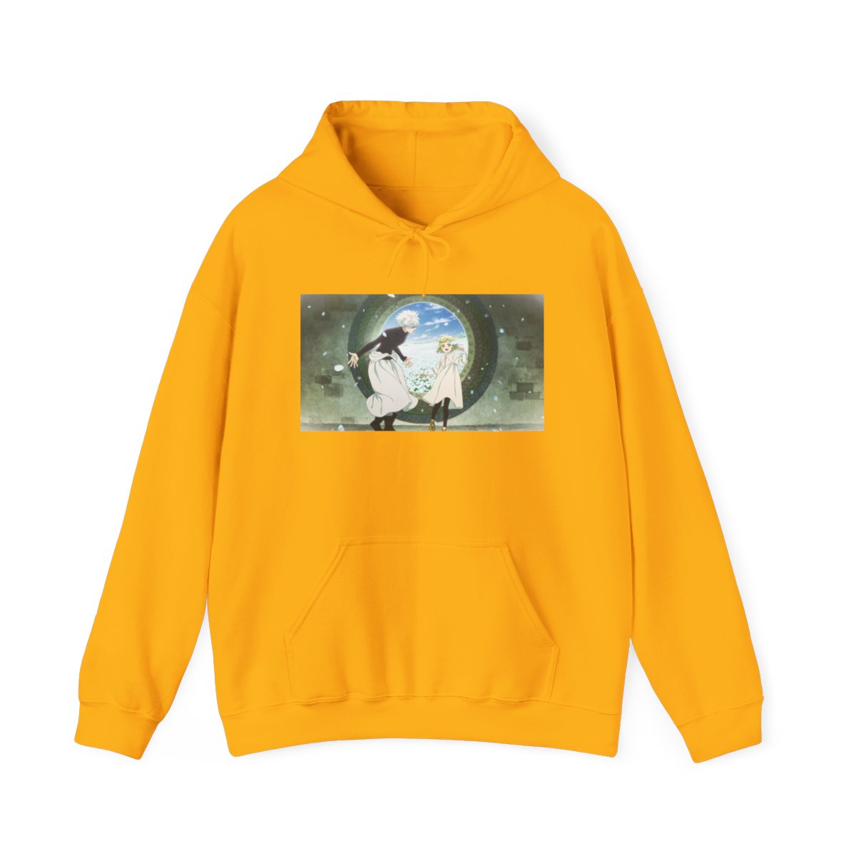 Witch Hat Atelier Moonlit Cat Silhouette Hoodie | Crescent Moon Night Scene - alternate angle 2, merchandise
